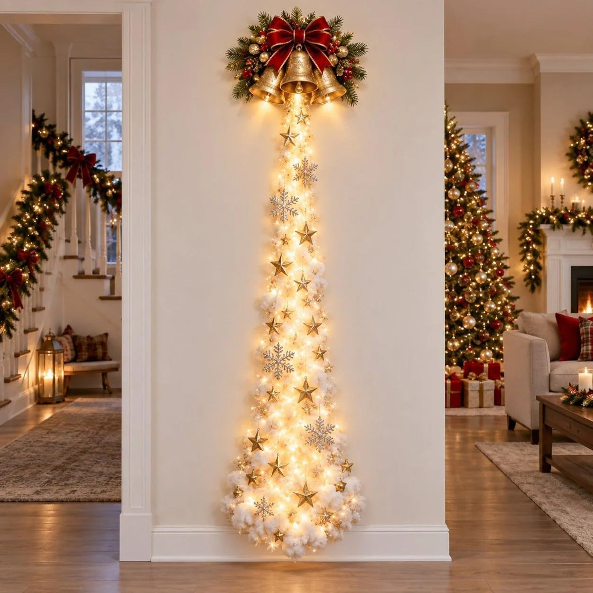 Glowing Christmas Wall Trail – No Tree Needed