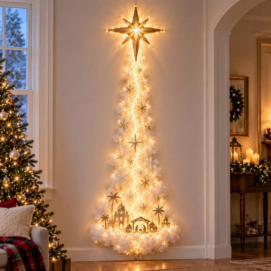 Glowing Christmas Wall Trail – No Tree Needed