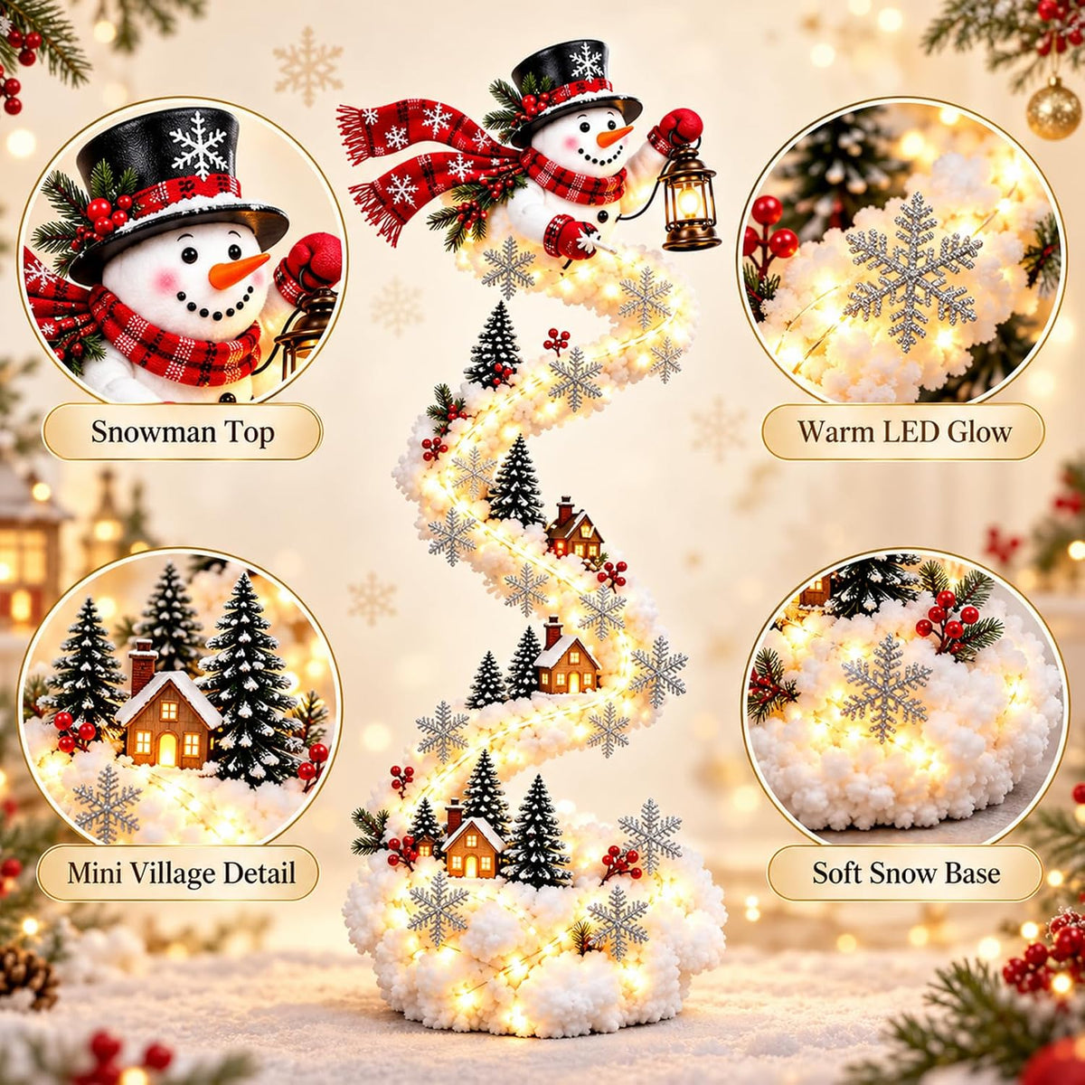 Glowing Christmas Wall Trail – No Tree Needed