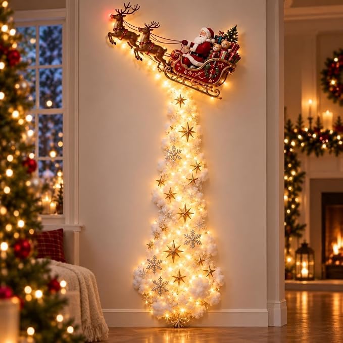 Glowing Christmas Wall Trail – No Tree Needed